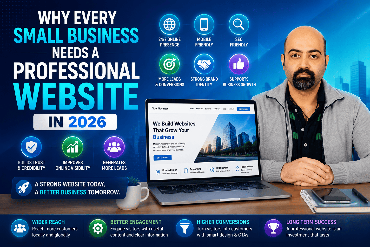 why small business needs professional website